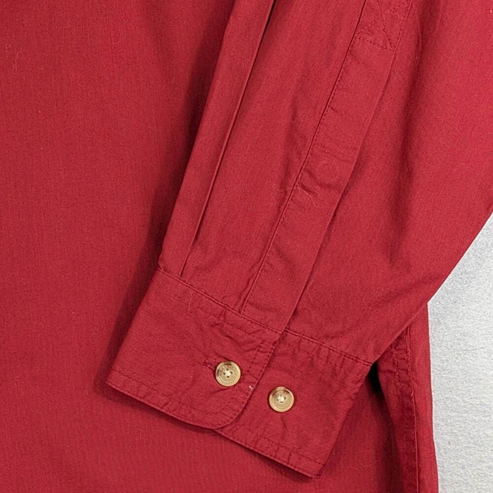 Orvis Button Up Shirt Mens‎ Large Red Outdoor Hunting Fishing Vented Long Sleeve - Picture 4 of 13